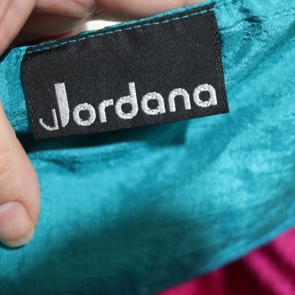 Jordana Vintage Windbreaker Track Suit  Tops Hot Pink Retro 90s 3 pc set - Picture 14 of 16